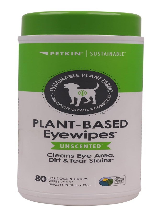 بيتكين مناديل بيتكين النباتية للعناية بالعيون هي حل لطيف وفعال للحفاظ على نظافة عيون حيوانك الأليف. 80 منديلًا، 18 سم × 12 سم - Image 1